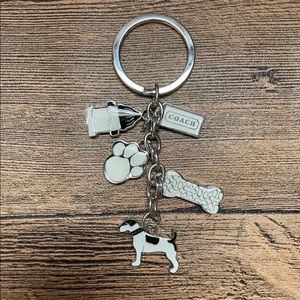 Coach dog Keychain/Bag charm